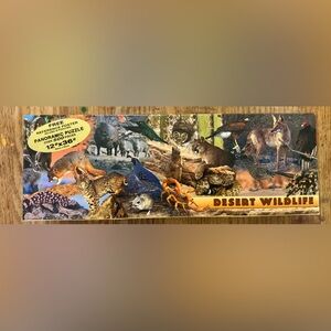 Desert Wildlife Panoramic Puzzle Set